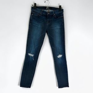 J Brand Distressed Mid Rise Alta Capri Sz 26